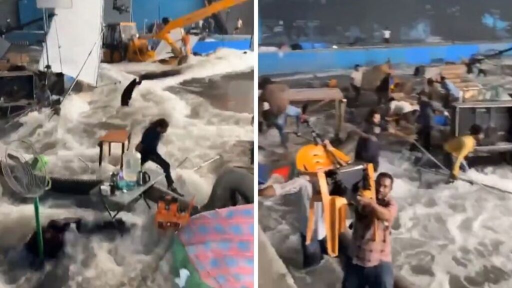 रामचरणच्या ‘द इंडिया हाऊस’ चित्रपटाच्या सेटवर मोठा अपघात; पाण्याच्या टाकीचा स्फोट, अनेक क्रू सदस्य जखमी