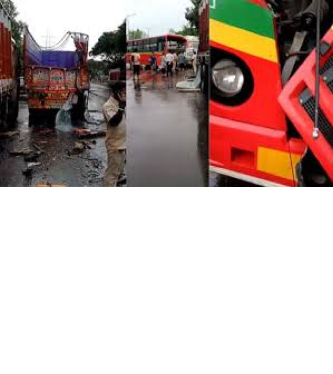 बेस्ट बस आणि ट्रकचा भीषण अपघात; 6 प्रवासी गंभीर जखमी