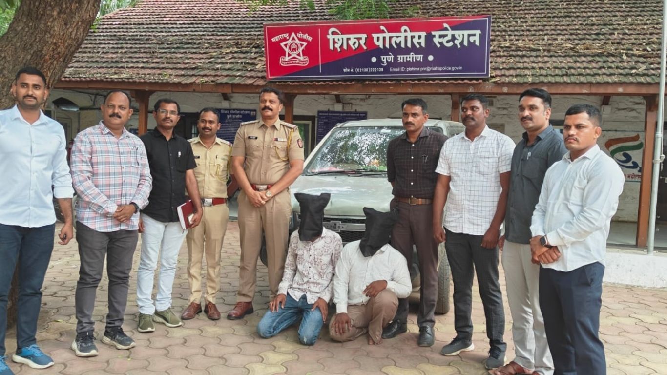 शिरूरमध्ये घरफोडी व दरोड्याचे प्रकरण उघडकीस: पुणे ग्रामीण पोलिसांची कारवाई, दोन आरोपी अटकेत