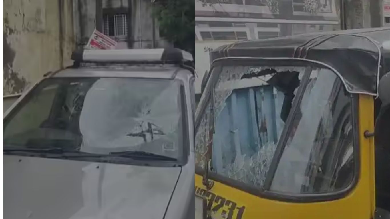 धनकवडी परिसरात मध्यरात्री तीन जणांच्या टोळक्याने 20 ते 25 वाहने फोडल्याची घटना घडली