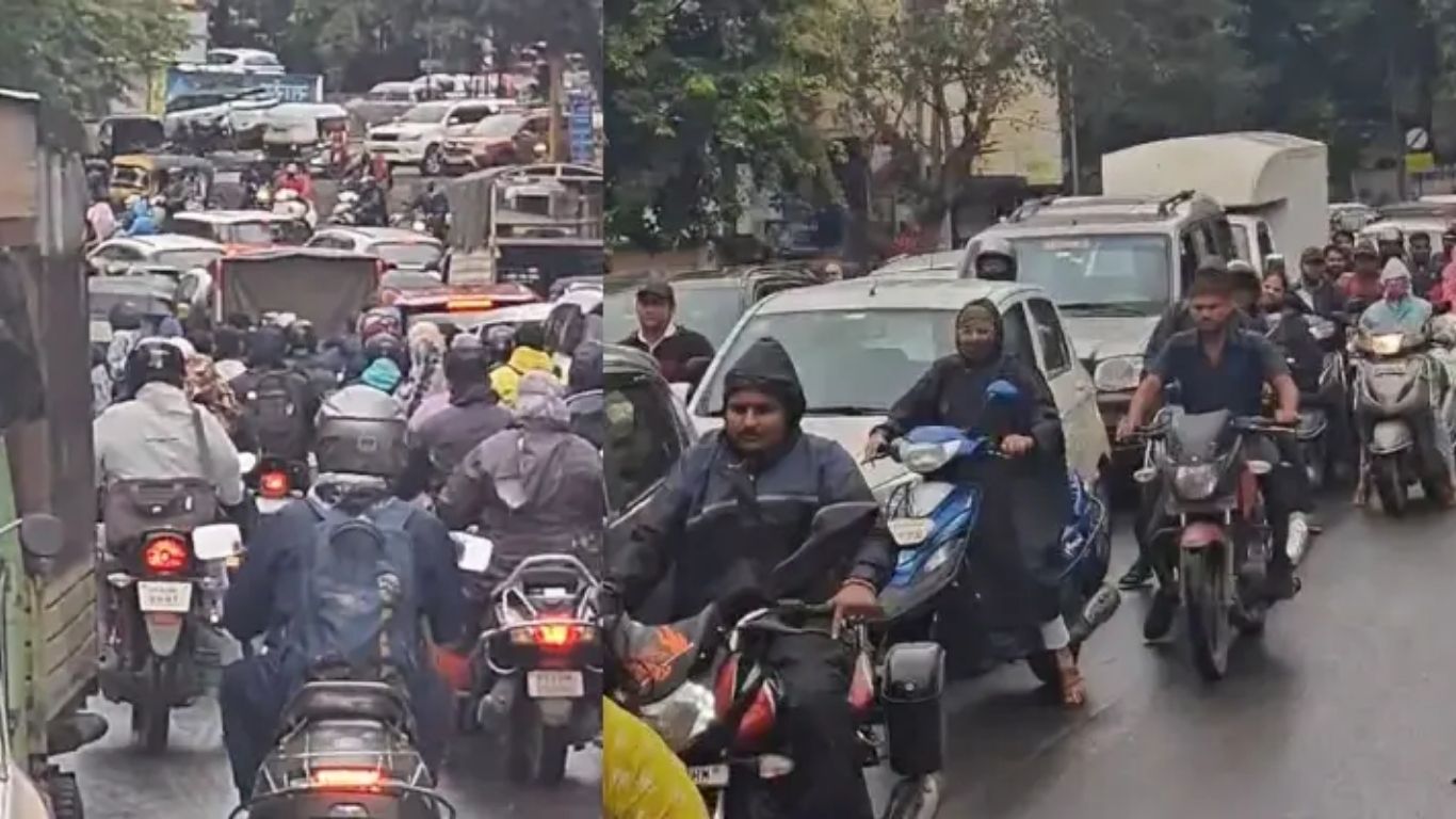 पुण्यातील सिंहगड रोड परिसरात पुन्हा एकदा मोठ्या प्रमाणात वाहतूक कोंडी निर्माण झाली आहे.