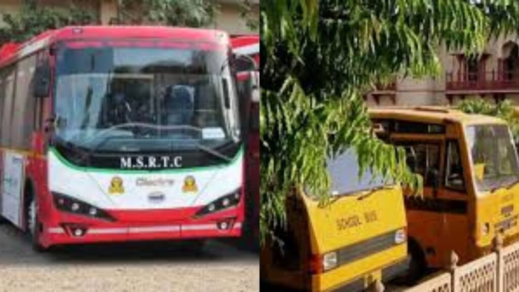 महाराष्ट्रात उद्यापासून खासगी व शाळा बस चालकांचा बेमुदत संप