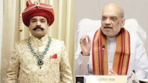 बाजीराव पेशवे यांच्या पुतळ्याचे अमित शहा यांच्या हस्ते अनावरण वंशज शादाब अली बहादुर पेशवे संतप्त