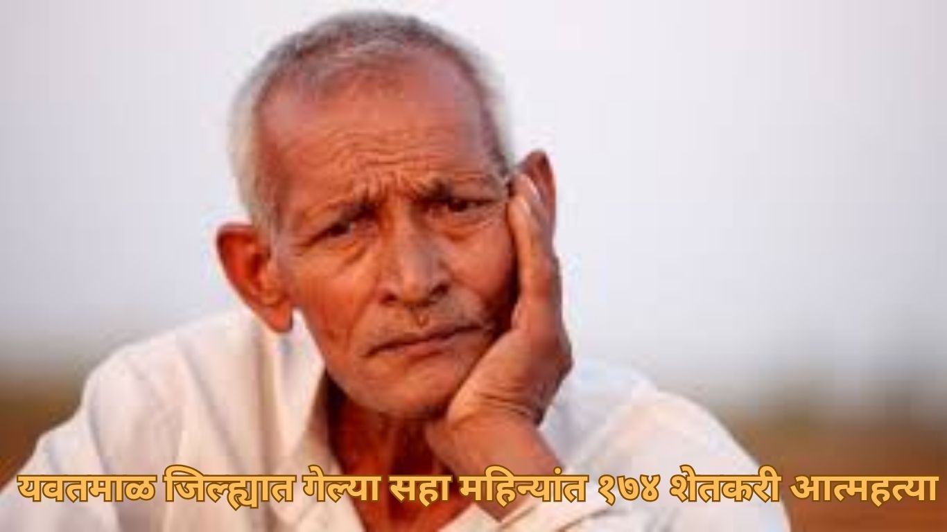 यवतमाळ जिल्ह्यात गेल्या सहा महिन्यांत १७४ शेतकरी आत्महत्या