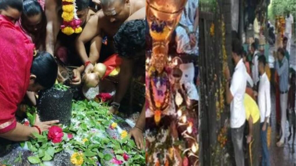 श्रावणी सोमवारनिमित्त देशभरातील शिवमंदिरांत भाविकांची प्रचंड गर्दी; भक्तिभावाने गजबजलेले परिसर