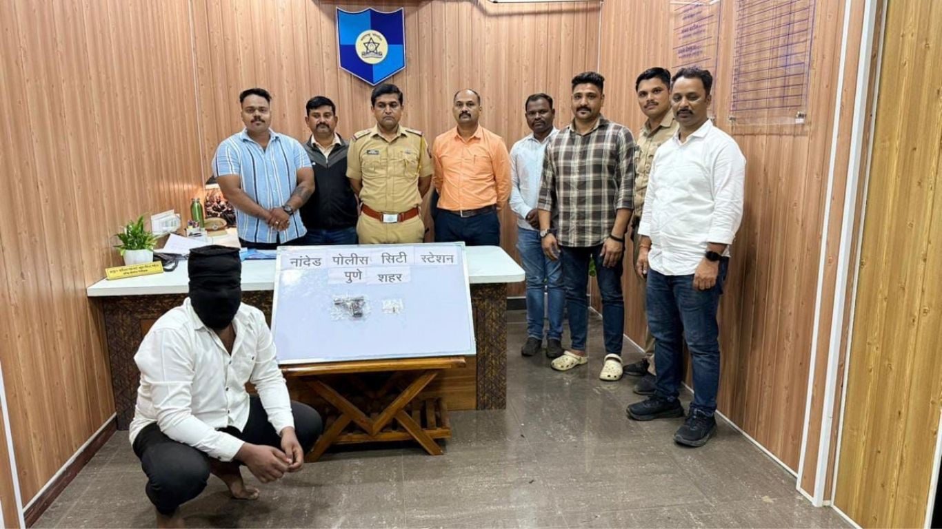 नांदेड सिटी पोलीसांची कारवाई: सराईत गुन्हेगार सार्थक भगतला गावठी पिस्तूलसह अटक