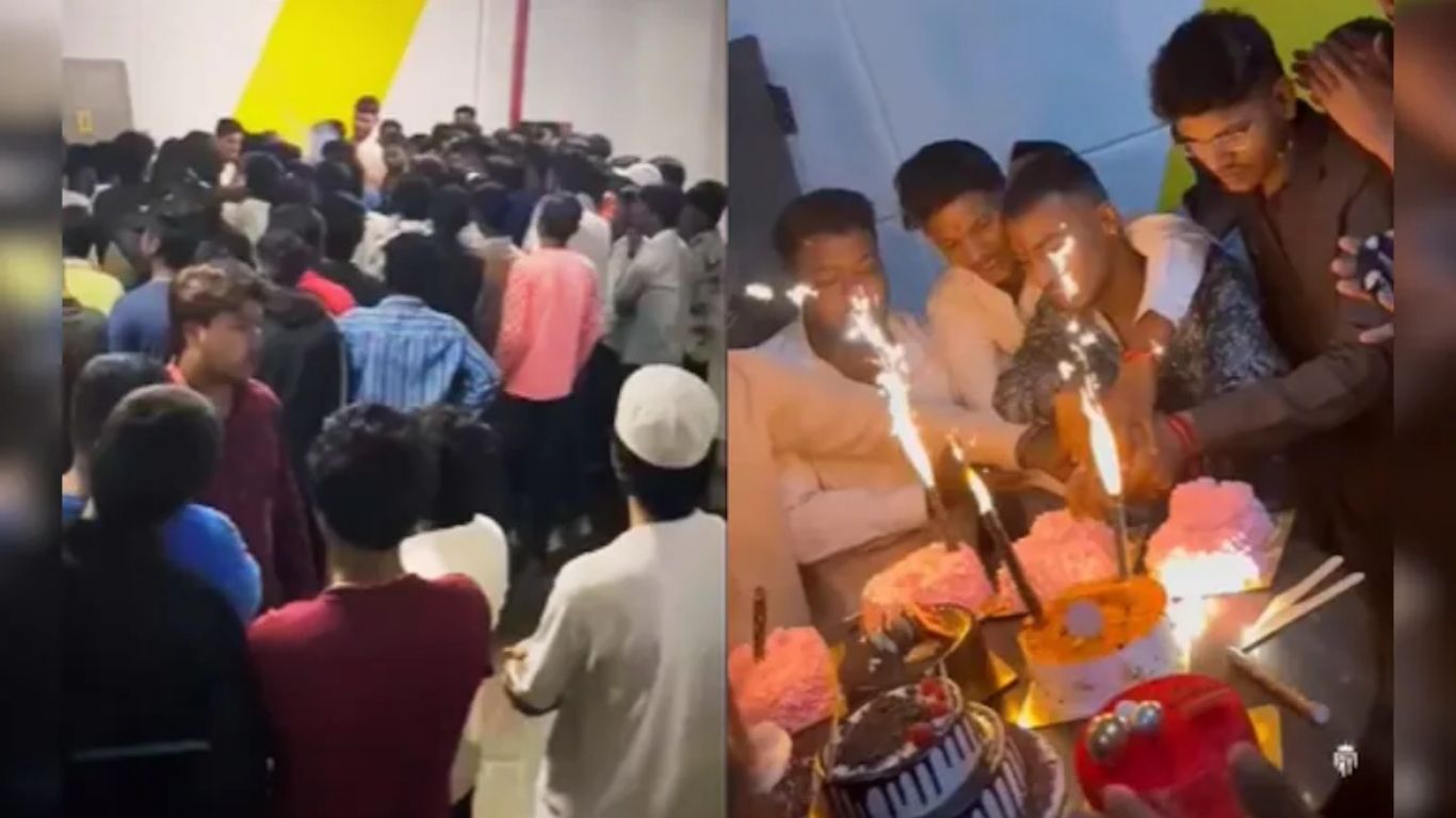 पुण्यात गुन्हेगाराची डीजे पार्टी, पोलीस ठाण्याच्या शेजारी वाढदिवस साजरा