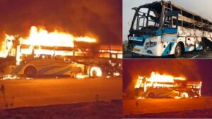 नरवीर तानाजी वाडी बस आगारात बसला आग, अग्निशमन दलाची तातडीची कारवाई