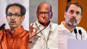 राहुल गांधींच्या निवासस्थानी महाविकास आघाडीची रणनीती बैठक,