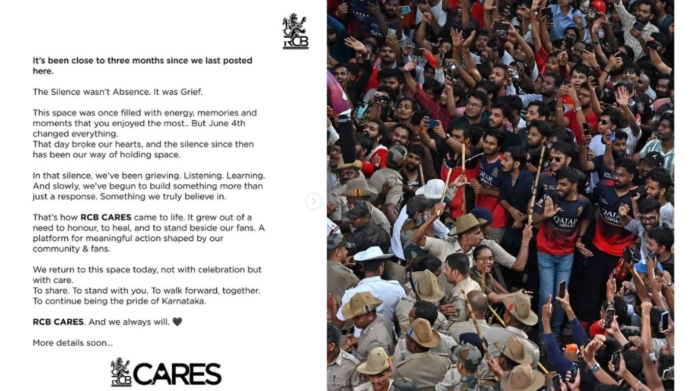 तीन महिन्यानंतर RCB च्या सोशल मिडियावर पहिली पोस्ट; चाहत्यांना दिला नव्या सुरुवातीचा संदेश