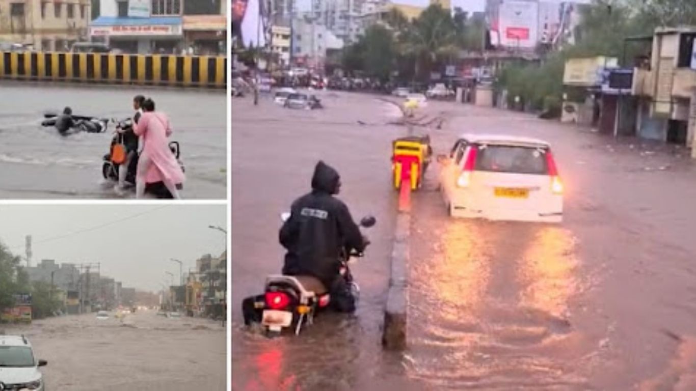 Pune Rain Alert! १५ दिवसांची पावसाची उणीव भरून काढत मुसळधार परतवाट