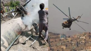 पाकिस्तान आर्मीचे हेलिकॉप्टर कोसळले, दोन पायलट आणि तीन तंत्रज्ञांसह पाच जणांचा मृत्यू