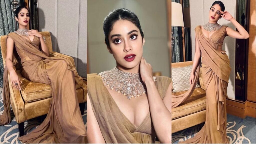 जान्हवी कपूरचा ग्लॅमरस लुक: श्रीदेवींच्या साडीत ‘होमबाउंड’ प्रीमियरमध्ये दिला अभूतपूर्व अंदाज