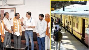 कोल्हापूर गांधीनगर स्टेशनवर एक्सप्रेस गाड्यांचा थांबा द्या; शिवसेना ठाकरे गटाची मागणी