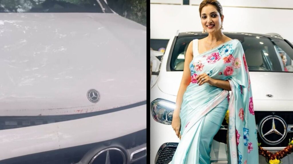 रुपाली भोसले अपघात: “आई कुठे काय करते?” मालिकेतील अभिनेत्रीची मर्सिडीज बेंज कार खराब