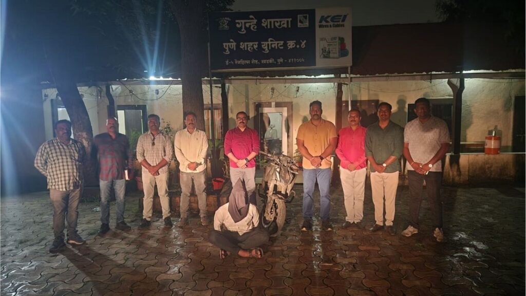 गुन्हे शाखा युनिट 4 ने दुचाकी चोरास केले अटक,केटीएम हस्तगत