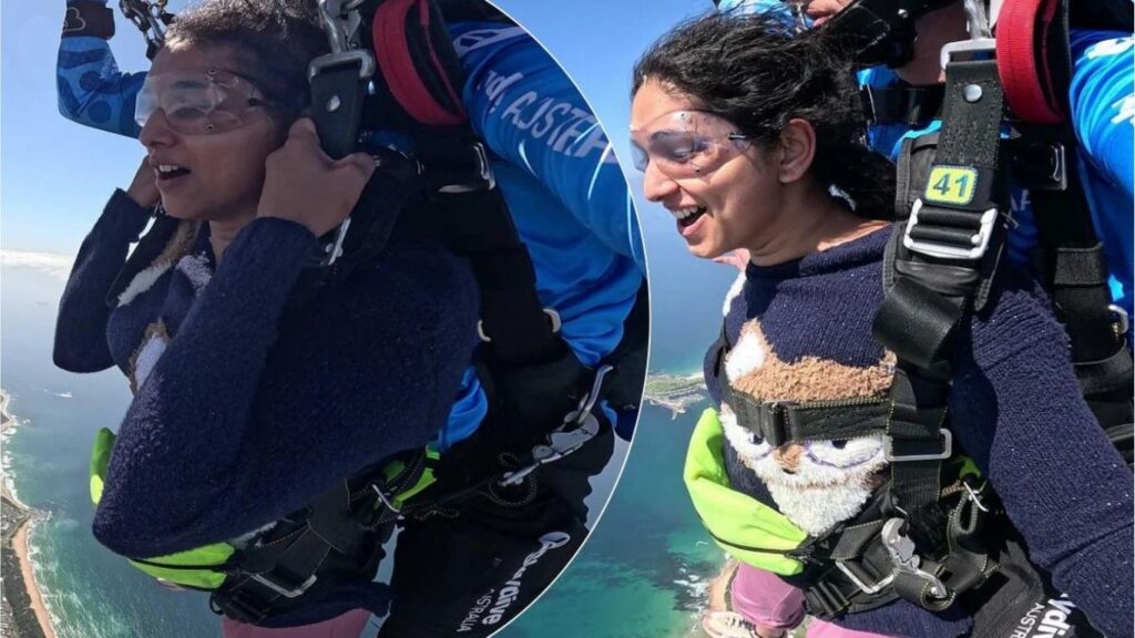 प्रियदर्शिनी इंदलकरची थरारक स्कायडायव्हिंग! चाहत्यांचा सोशल मीडिया वर कौतुक