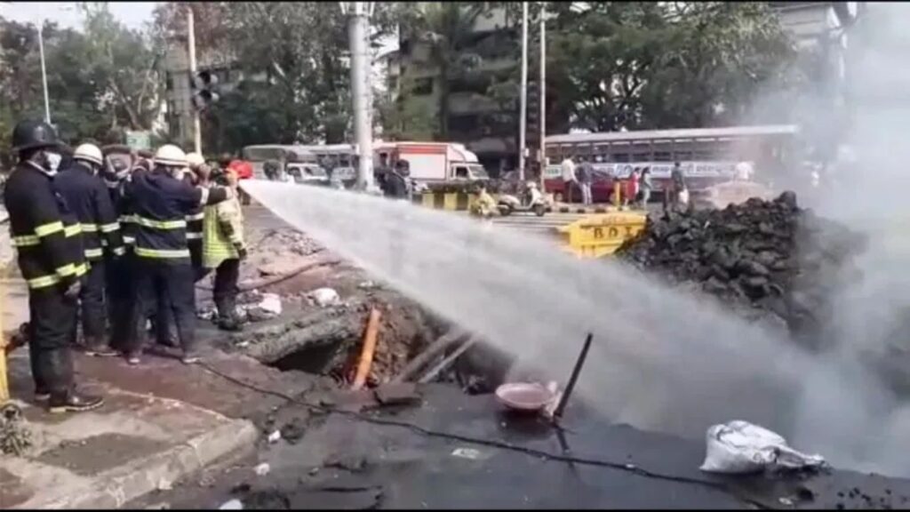 वसईत गॅस पाईपलाईन लिकेज; प्रशासनाची तत्काळ कारवाई