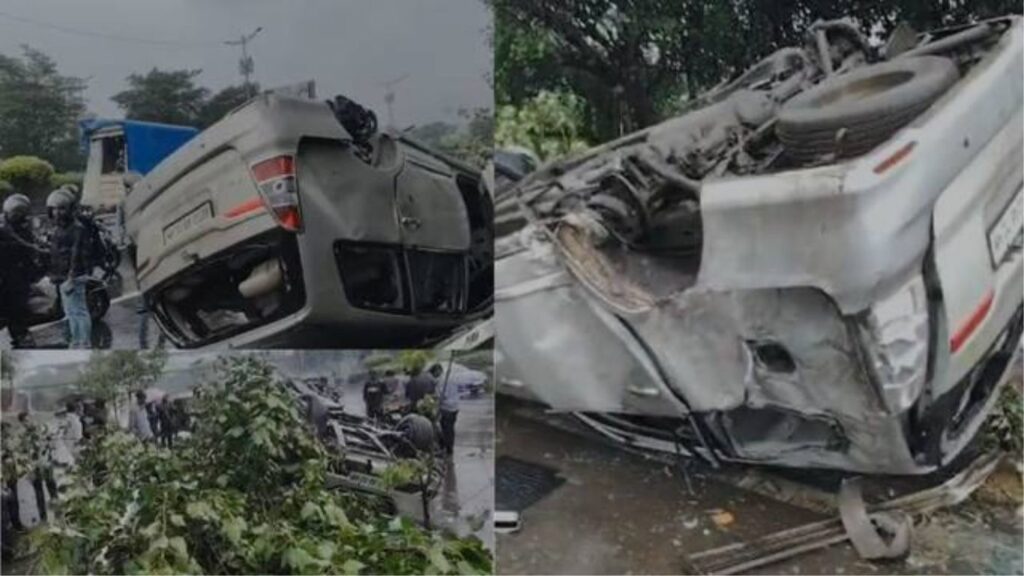 वेस्टर्न एक्सप्रेस हायवेवरील कार अपघात; रेसिंगशी काही संबंध नाही