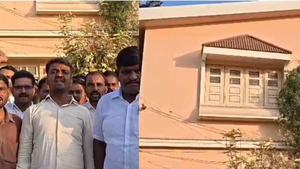 गणपतराव देशमुख यांच्या घरावर दारूची बाटली फेकण्याची घटना