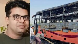 जैसलमेर-जोधपूर बस अपघात: दिवाळीच्या सुट्ट्यांसाठी घरी निघालेला जितेश जिवंत जळला; 20 प्रवाशांचा मृत्यू