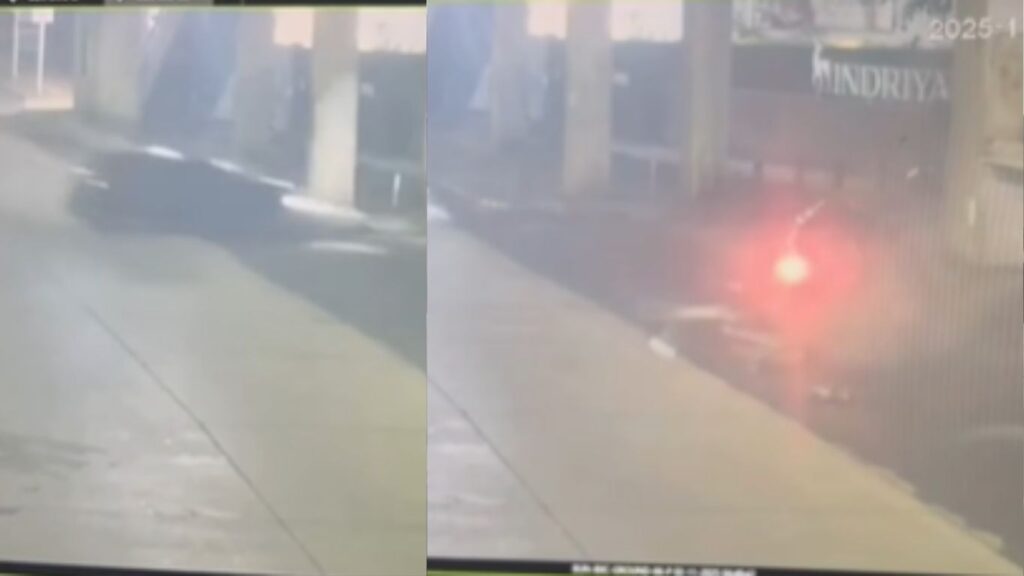 दोन सेकंदात सर्व संपलं! पुण्यात भीषण कार अपघातात दोन तरुणांचा जागीच मृत्यू, व्हिडिओ व्हायरल