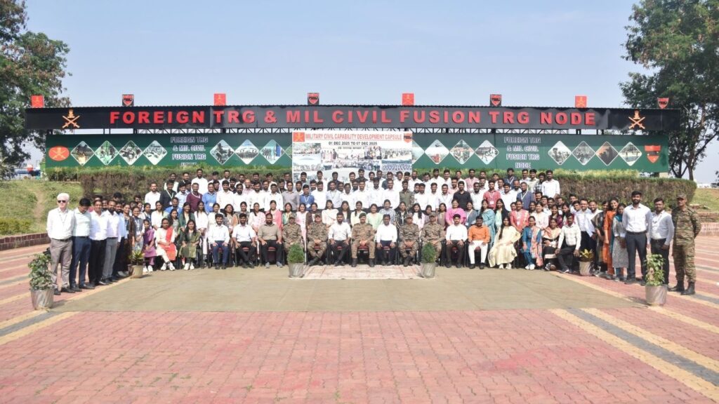 सिव्हिल–मिलिटरी फ्युजनद्वारे शासन बळकट; औंध लष्करी ठाण्यात सहा दिवसांचे संयुक्त प्रशिक्षण संपन्न