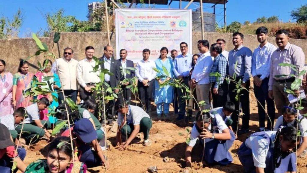 टिटवाळ्यात फक्त 3 वर्षांत उभे राहणार 50,000 झाडांचे घनदाट जंगल; केडीएमसी–BPCLचा मियावाकी प्रकल्प सुरू