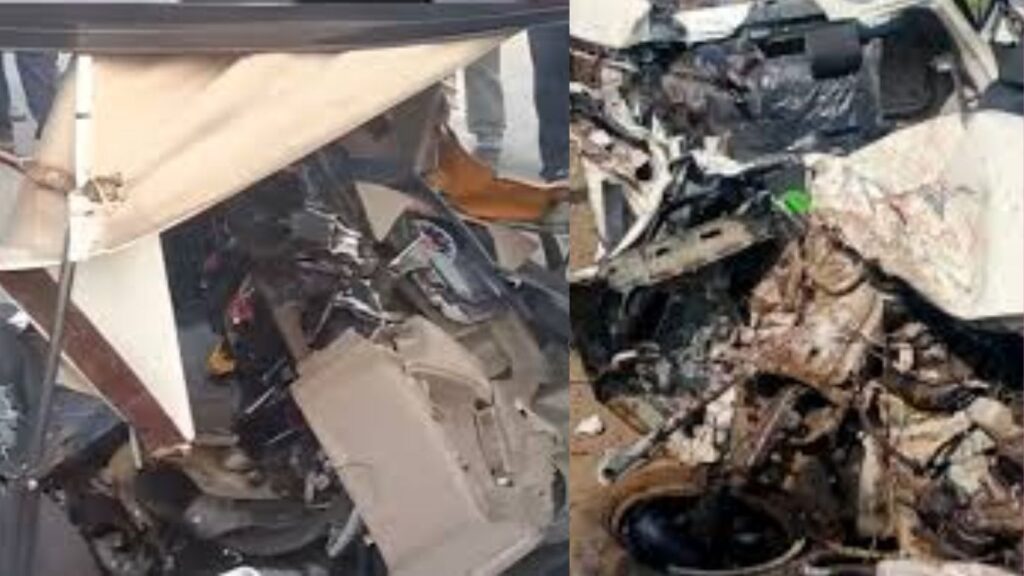 अहिल्यानगर अपघात: शनिशिंगणापूर जाणाऱ्या भाविकांवर भीषण काळाचा घाला, मिनीबस-रिक्शा धडकेत ४ मृत्यू