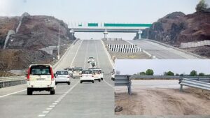 समृद्धी महामार्गावर जीवघेणी द्राक्ष विक्री; कडवंचीजवळ मुलांनाही रस्त्यावर उतरवून अपघाताला निमंत्रण