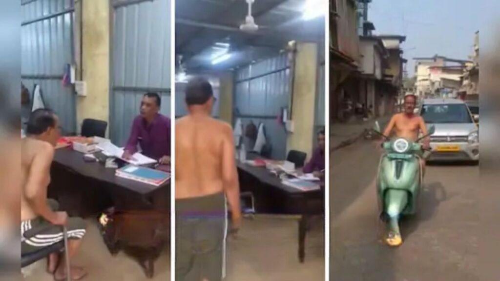 पाणीटंचाईने कळस गाठला; 67 वर्षांच्या नागरिकाने अर्धनग्न होऊन महापालिकेत जाऊन व्यक्त केला संताप