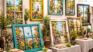 मुंबईत ‘द पेंटेड विंडो’ चित्रप्रदर्शन नंदिता देसाईंच्या हस्तनिर्मित खिडक्यांवरील ५० कलाकृतींचा अनोखा संगम