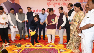 Chief Minister Fadnavis Performs Bhoomi Pujan