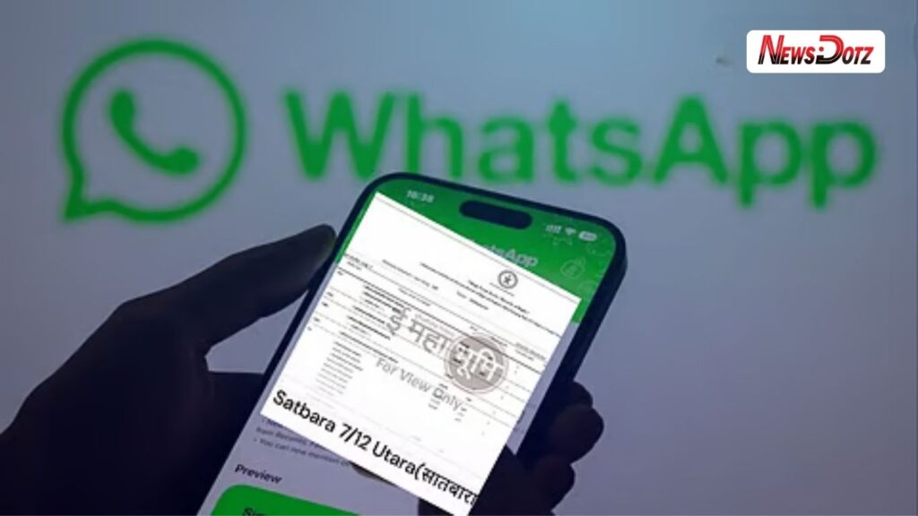 आता ७/१२, ८-अ उतारे थेट व्हॉट्सअॅपवर भूमी अभिलेख विभागाची नवी डिजिटल सुविधा