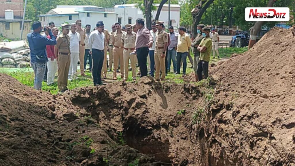 धुळे जिल्हा पोलिसांची मोठी कारवाई ७ कोटी ४७ लाखांचे अमली पदार्थ पुरून नष्ट