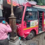पुण्यात आप्पा बळवंत चौकात भीषण अपघात PMP बसचे ब्रेक फेल होऊन बस थेट दुकानात