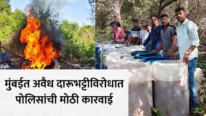 पुणे विषारी दारू दुर्घटनेनंतर मोठी कारवाई! वसईत अवैध दारूभट्टी उद्ध्वस्त, 16.57 लाखांचा मुद्देमाल जप्त
