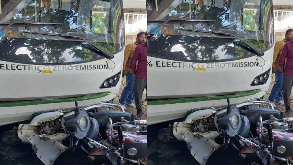 कासारवाडी मेट्रो स्टेशनसमोर शिवाई बसची दुचाकींना धडक तिघे जखमी, चालक ताब्यात