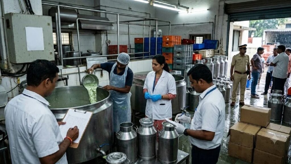 Tukaram Mundhe यांच्या विभागाची धडक कारवाई 12,278 लिटर दूध नष्ट, लाखोंचा मुद्देमाल जप्त, अन्न परवाने निलंबित