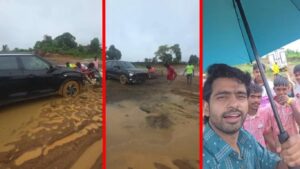 वसईत चिखलात रुतली प्रथमेश परबची कार VIDEO शेअर करताच 'दगडू' ट्रोल का झाला?