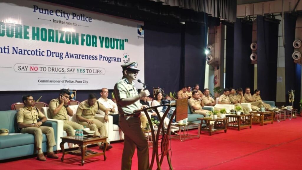 पुणे पोलिसांचा ‘Secure Horizon for Youth’ उपक्रम अंमली पदार्थांविरोधात विद्यार्थ्यांमध्ये जनजागृती अभियान