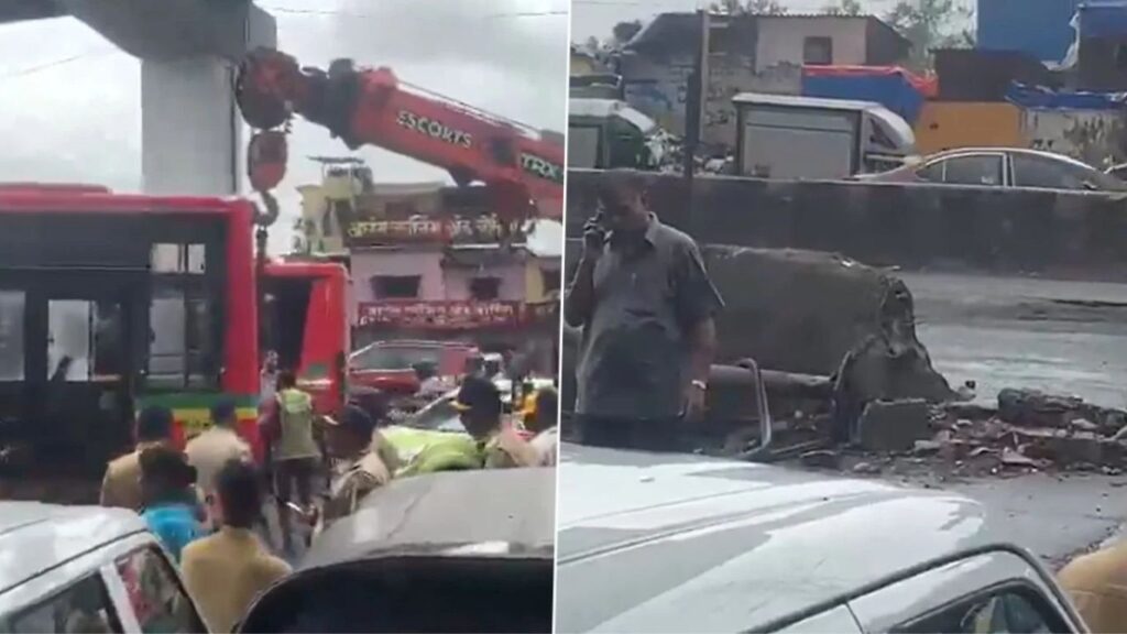 Mumbai BEST Bus Accident: मानखुर्दमध्ये बेस्ट बसचा भीषण अपघात 65 वर्षीय पादचाऱ्याचा मृत्यू, 7 जण जखमी