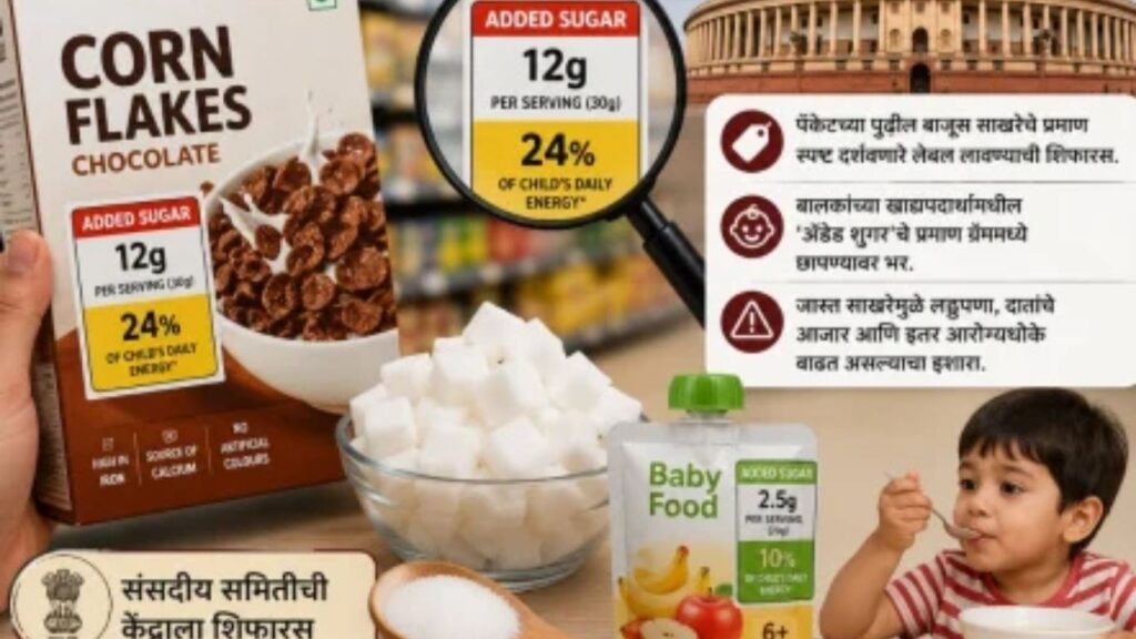 खाद्यपदार्थांच्या पॅकेटवर साखरेचे प्रमाण छापणे बंधनकारक? संसदीय समितीची केंद्र सरकारला महत्त्वाची शिफारस
