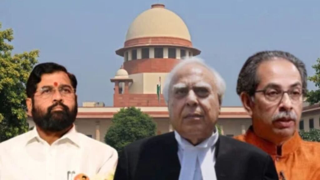 निवडणूक आयोगाच्या निर्णयावर कपिल सिब्बलांचा सवाल; एकनाथ शिंदेंच्या मुख्यमंत्रिपदावर मोठा युक्तिवाद