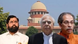 निवडणूक आयोगाच्या निर्णयावर कपिल सिब्बलांचा सवाल; एकनाथ शिंदेंच्या मुख्यमंत्रिपदावर मोठा युक्तिवाद