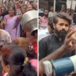 घणसोलीत पाण्यासाठी नागरिकांचा संताप डोक्यावर हंडे घेऊन पालिका कार्यालयावर मोर्चा