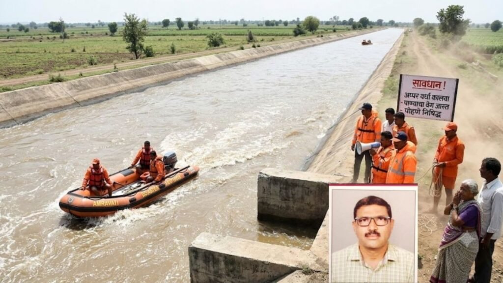 अमरावतीतील अप्पर वर्धा कालव्यात शेतकरी बेपत्ता शोधकार्य सुरू