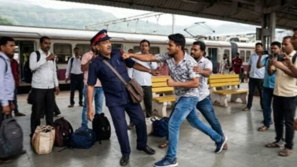 तिकीट तपासणीदरम्यान टीसीसोबत वाद; घटनेचा व्हिडिओ व्हायरल