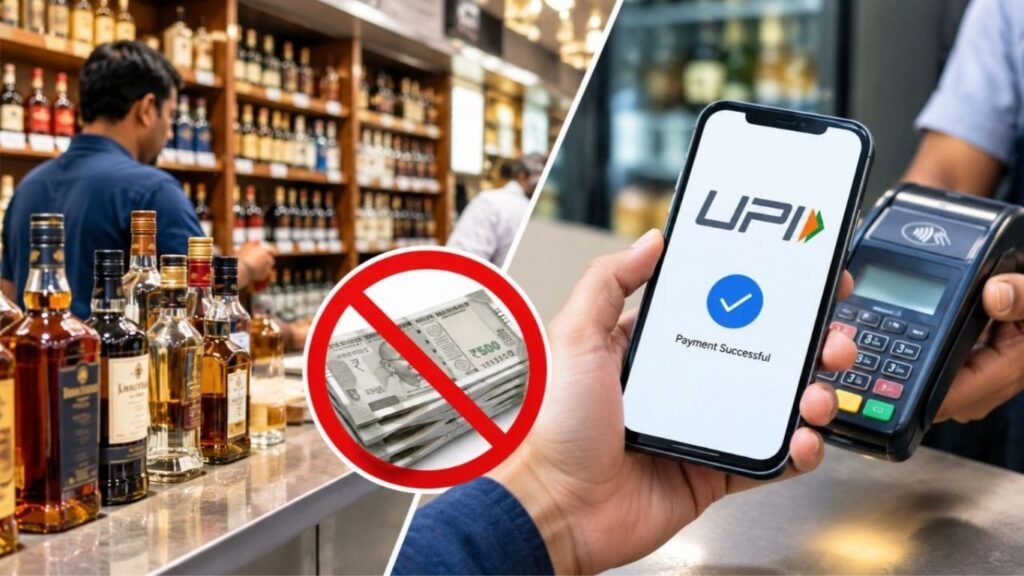 दारू खरेदीचे नवे नियम: ₹१,००० पेक्षा जास्त बिलासाठी UPI अनिवार्य; १ नोव्हेंबरपासून बदल