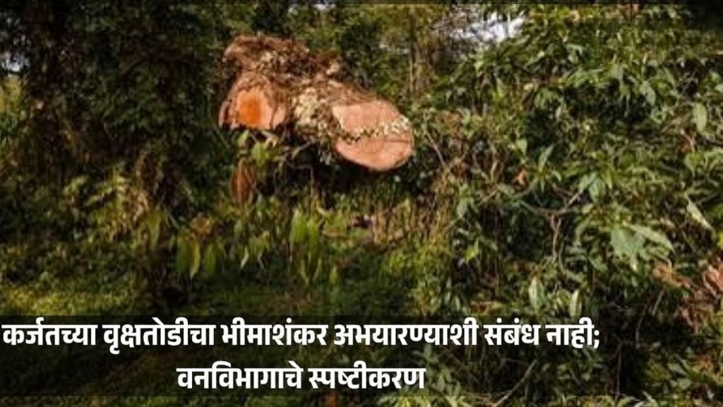 कर्जतमधील वृक्षतोडीचा भीमाशंकर अभयारण्याशी संबंध नाही दिलीप वळसे पाटील यांचे स्पष्टीकरण